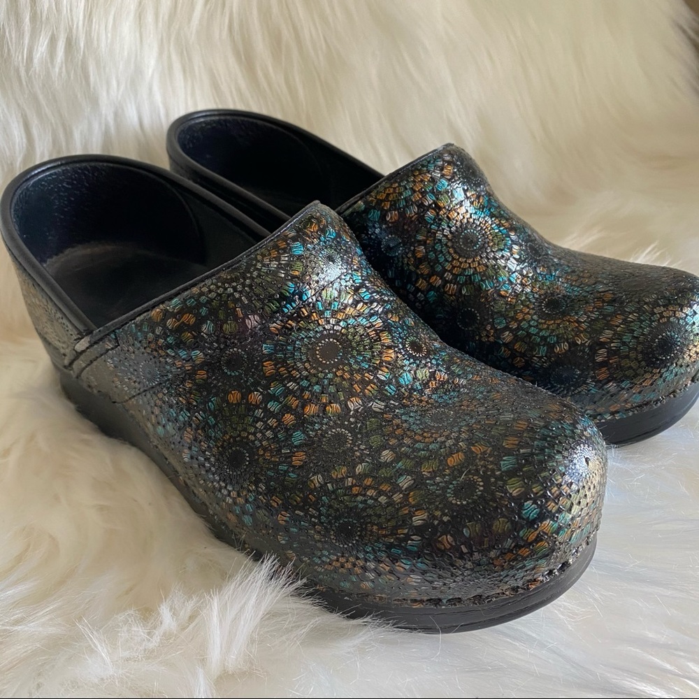 Dansko Professional Clog Metallic Sunburst Pattern - image 1